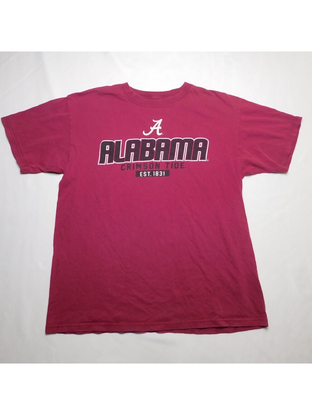Alabama Crimson Tide Football T-Shirt Men's Size L Crimson J. America Sportswear